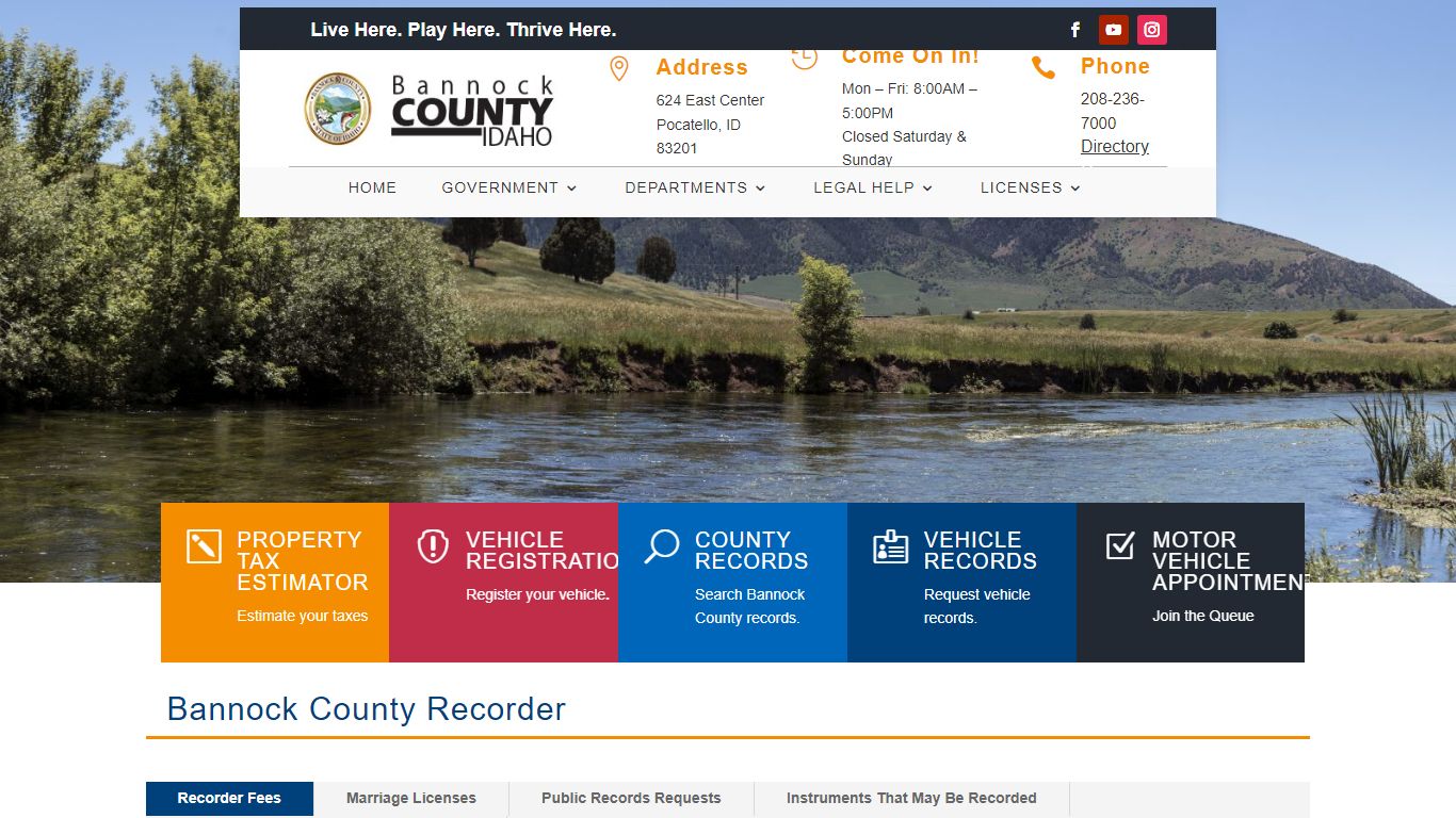 Recorder | Bannock County